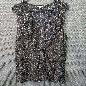 Siren Lily Sleeveless Blouse V Neck Womens 1X